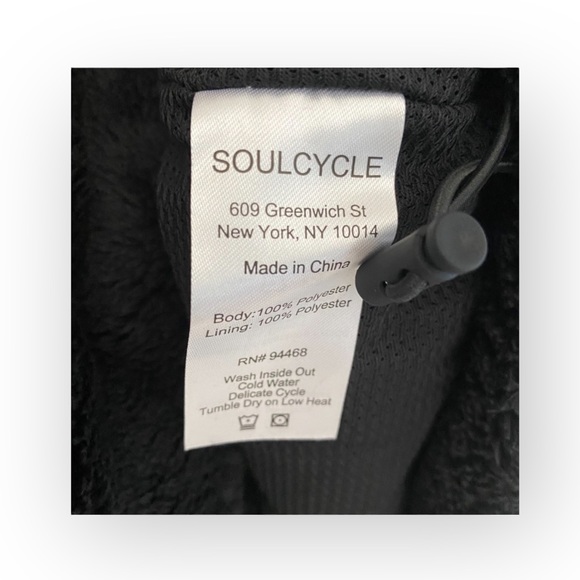 new SoulCycle ☻ Faux Shearling Reversible Mesh Skull Embroidered Pullover Hoodie - Picture 13 of 16